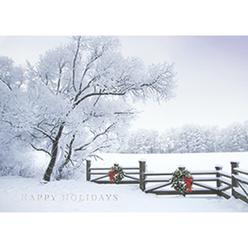 Frosty Winter Scene - Printed Envelope