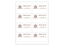Rectangle Sheet Labels || Custom Laser Sheet Labels || 2 1/2" x 4", 8/Sheet, 1 Color