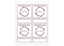 Rectangle Sheet Labels || Custom Laser Sheet Labels || 4" x 5", 4/Sheet, 1 Color