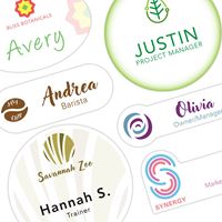 Full Color Shaped Badges